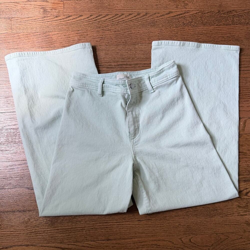 Universal Thread High Rise Mint Green Sailor Wide Leg Jeans Size 6